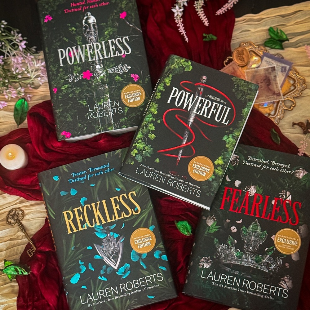 Lauren Roberts Book Set - Powerless, Powerful, Reckless, Fearless
